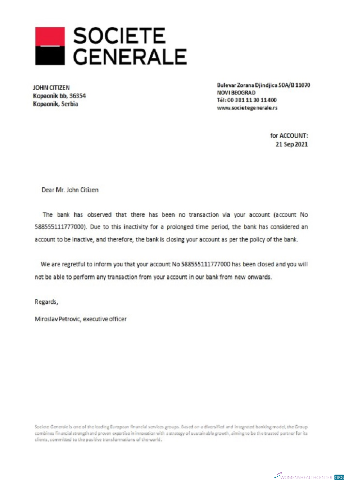 Download Serbia Societe Generale closure reference Photoshop template